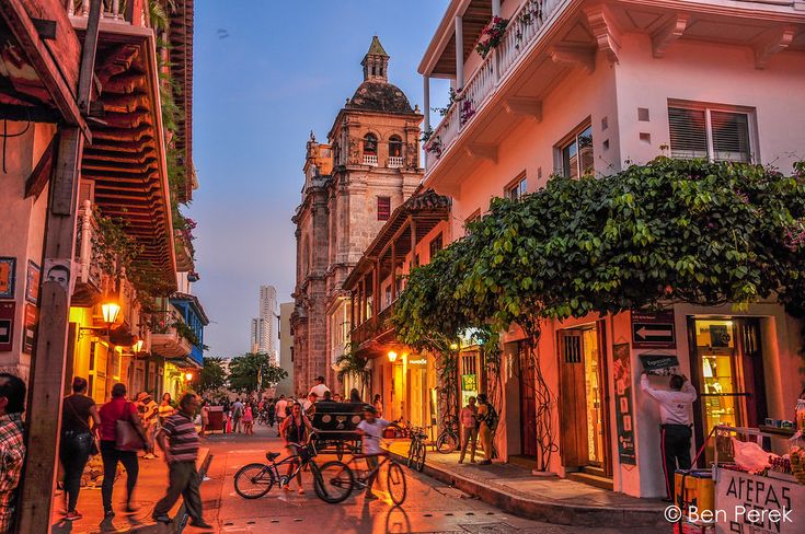 Cartagena Colombia al atardecer